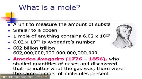 Mol What is a Mole - YouTube