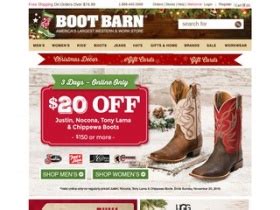 Boot Barn Coupons & Promotional Codes