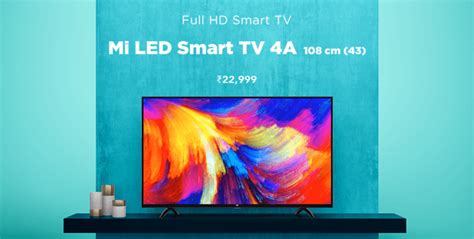 Xiaomi India Announced Mi LED Smart TV 4A (32″&43″) – GeekySwap