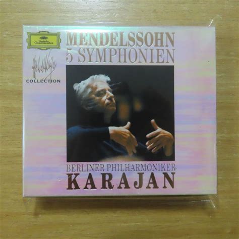 【やや傷や汚れあり】028942966420【3cd独盤蒸着仕様】karajan Mendelssohn 5 Symphonies