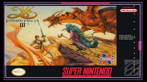 Snes Super Side Quest Game Ys Iii Wanderer From Ys