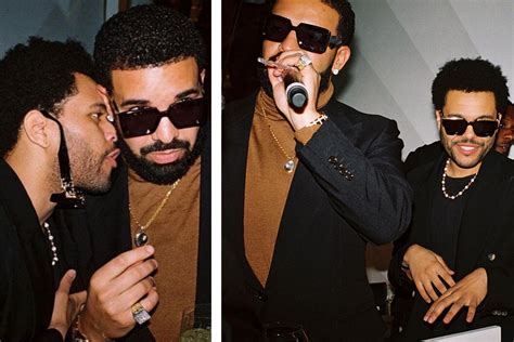 The Weeknd parties with Drake and new flame at Vegas bash