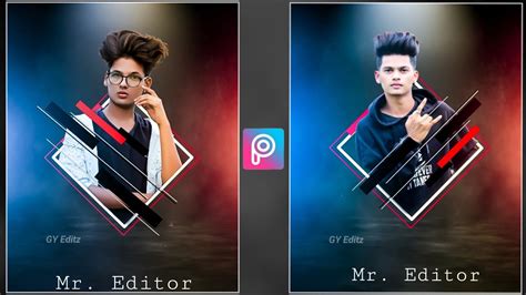 Picsart Frame Portrait Effect Photo Editing Tutorial Step By Step In