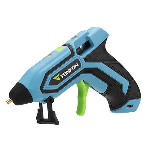 Tonfon V MAh Cordless Hot Glue Gun Kits With Glue Sticks USB Rechargeable Melt Glue