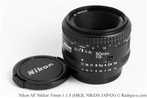 Review of Nikon AF Nikkor 50mm 1: 1.8, MKII version, NJ (NIKON JAPAN ...