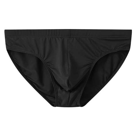 Men S Ice Silk Low Rise Briefs Traceless Breathable Sexy Bikini