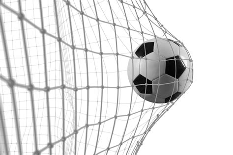 soccer ball scores  goal   net   football match  png