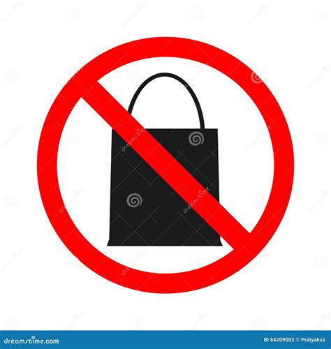 Stock Vector Of No Bag Prohibition For Bringing Packet Bag Don T Bring