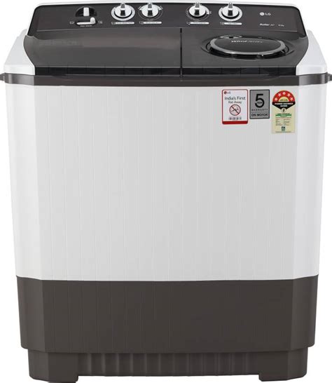 Lg 10 Kg 5 Star Rating Semi Automatic Top Load Grey White Price In India Buy Lg 10 Kg 5 Star