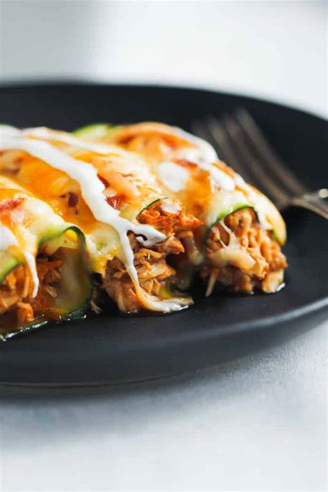 Low Carb Chicken Zucchini Enchilada Primavera Kitchen