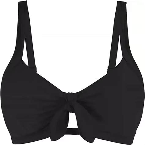 Generic Women Underwire Bikini Top Push Up Swim Top Only Bra Padded Swimsuit Tops Knot Twist Tie