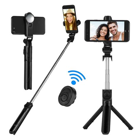 Selfie Stick 40 Inch Upgraded Aluminum Alloy Selfie Stick Tripod