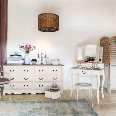 Commode Double Tiroirs Cr Me L Ontine Maisons Du Monde