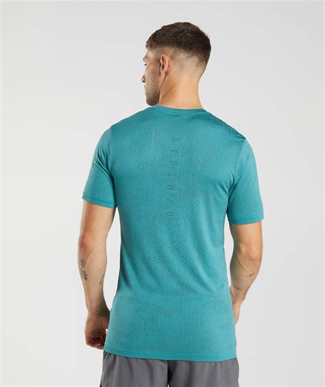 Gymshark Sport Seamless T Shirt Slate Blue Winter Teal Gymshark