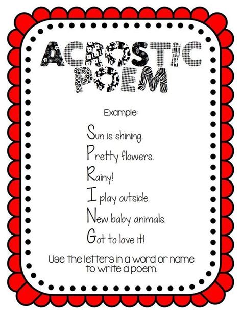 Pin By Graciela Ortega On Acrostics Acrostic Poem Examples Writing