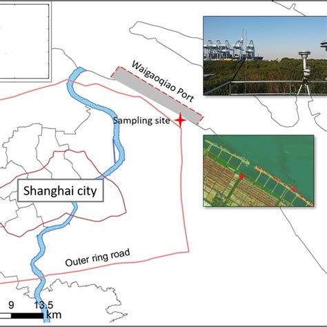 Map of the sampling site at Shanghai Port and the surrounding areas ...