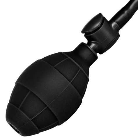 Black Booty Silicone Inflatable Small Anal Plug Bondagebox