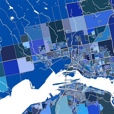 Sault Ste Marie Map Print, Ontario, Canada — Maps As Art