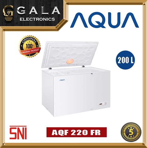 Jual Chest Freezer Box Aqua AQF 220 HC 200 Liter Shopee Indonesia