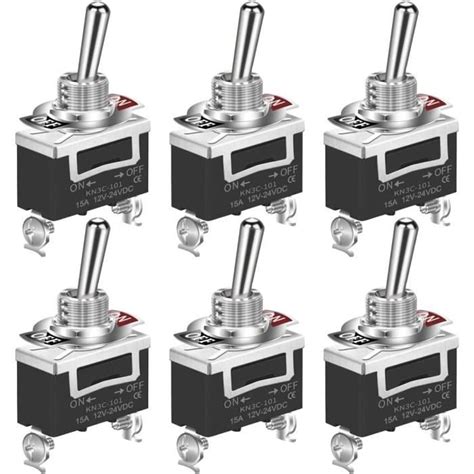 Guuzi Interrupteur Bascule Robuste A Vdc A Vdc Spst Pin