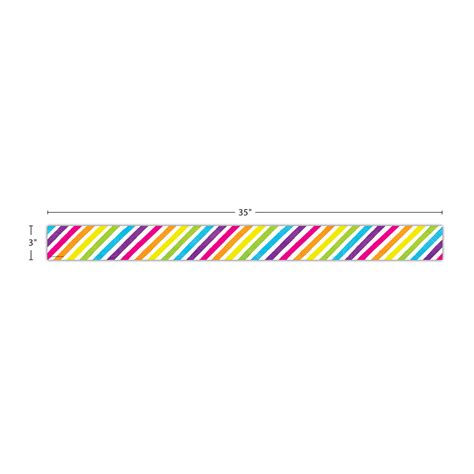 Brights Ever Stripes Straight Border Trim Tcr Teacher Created