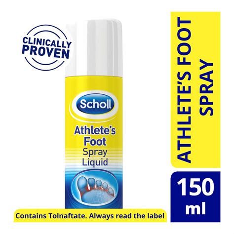 Scholl Foot Care Athletes Foot Spray 150ml Wilko