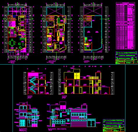 Descargar Planos En Autocad Dwg Plano De Vivienda Multifamiliar De 30F