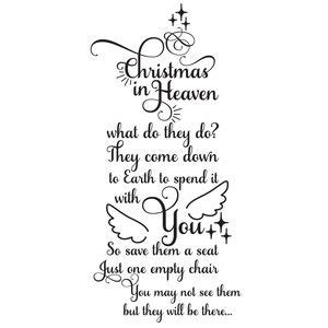 Christmas In Heaven A Beautiful Silhouette Design