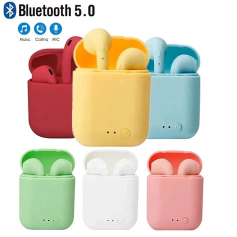 New I12 TWS Macaron S Uchawki Bezprzewodowe Bluetooth 5 0 Matowe