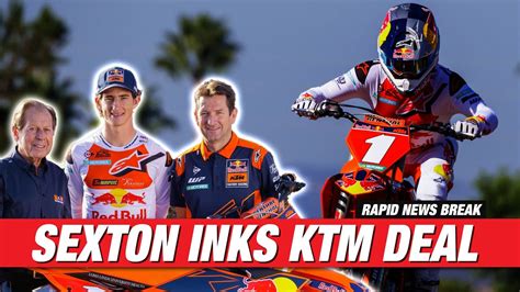 Official Chase Sexton Signs With Red Bull KTM For 2024 And Beyond