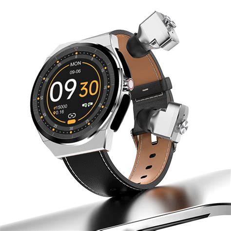 Sports Smartwatch with Wireless Earphones 2 IN 1 Alloy 1.28inch IPS