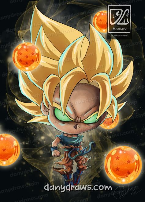 Goku Super Saiyan Chibi W Dragon Balls Mhorlack