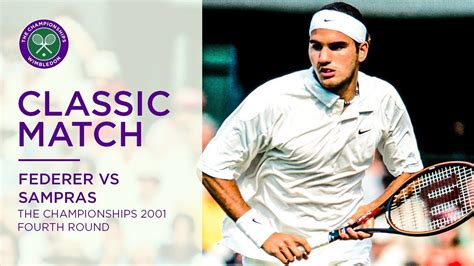 Roger Federer vs Pete Sampras | Wimbledon 2001 fourth round | Full ...