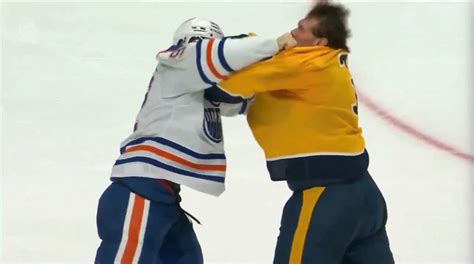 WATCH: Vasily Podkolzin lands knockout punch in first fight with Oilers ...