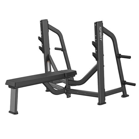 Banc De Musculation Plat Sp Spirit Fitness Avec Porte Halt Res