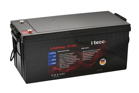 Lifepo Batterie V Ah Inkl Bms I Tecc Lifeenergy