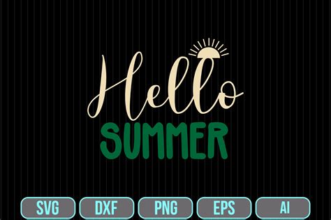 Hello Summer SVG Graphic by nasemabd88 · Creative Fabrica