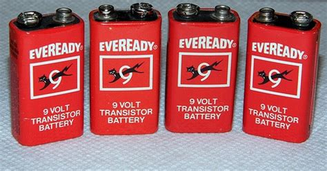 Vintage Eveready 9v Transistor Radio Batteries Circa 1960s Big