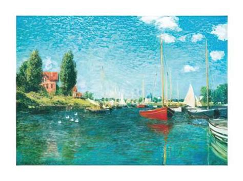 Claude Monet Red Boats Argenteuil 1875 Kunstdruck Leinwandbild