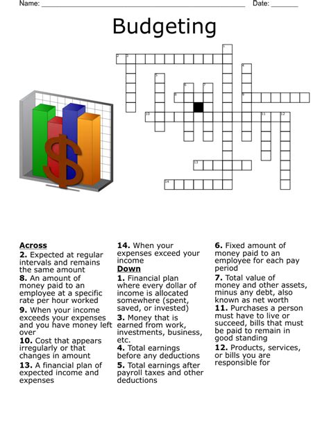 Budgeting Basics Crossword Wordmint