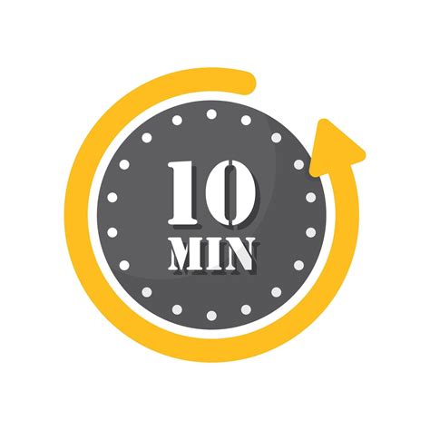 10 minute timer icon 59702252 Vector Art at Vecteezy