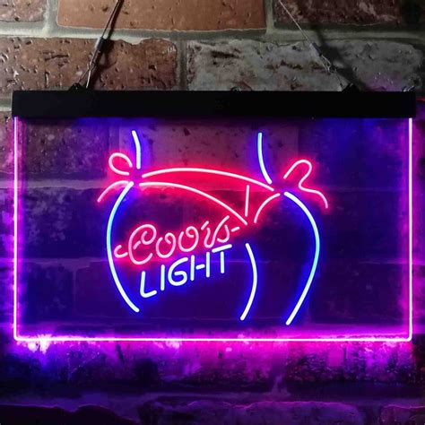 Coors Lite Bikini Girl Beach LED Sign Home Bar Decor LYNSERIES