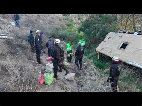 Hu Nuco Siete Fallecidos Y M S De Heridos Deja Despiste Y Ca Da De