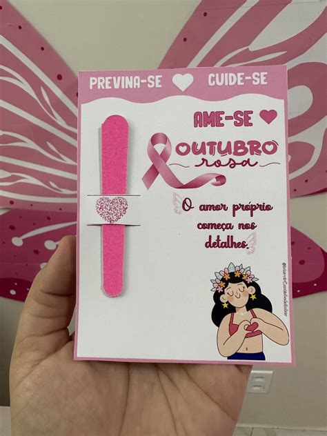 Lembrancinha Outubro Rosa Intervir Cantinho Do Saber Prof Thaís