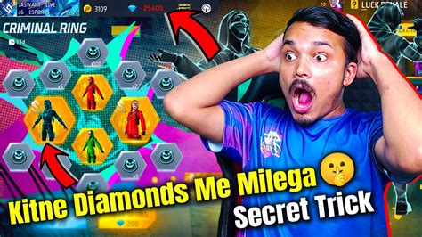 Criminal Ring One Spin Secret Trick Free Fire New Criminal Ring