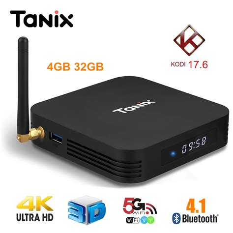 Tanix TX28 TV Box Andriod 7.1 RK3328 4GB RAM 32GB ROM 2.4G/5G WiFi Set ...