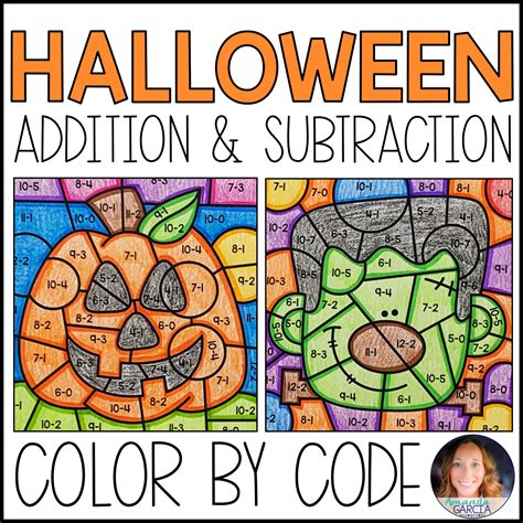 Color by Number: Halloween Addition & Subtraction Practice