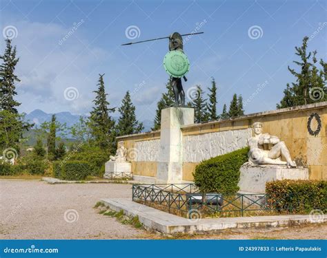 Leonidas Monument, Thermopylae, Greece Stock Photos - Image: 24397833