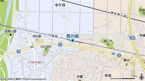 西川越駅（埼玉県川越市）の地図・口コミ・周辺情報│マピオン駅・路線