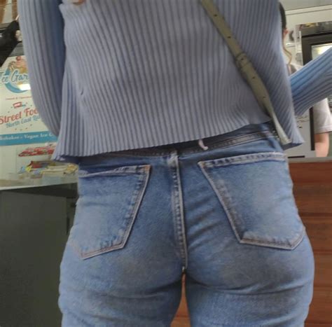 Beautiful Blonde Babe In Very Tight Jeans With Vpl Tight Jeans Forum